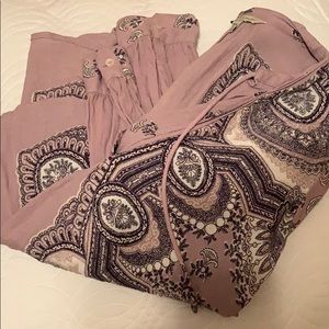 Lucky Brand. Long sleeve v neck blouse.